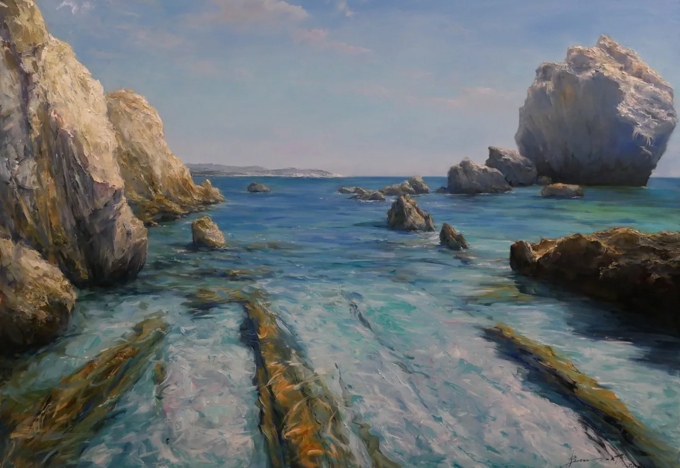 Paesaggio astratto Silence and Space di Gennady Vylusk